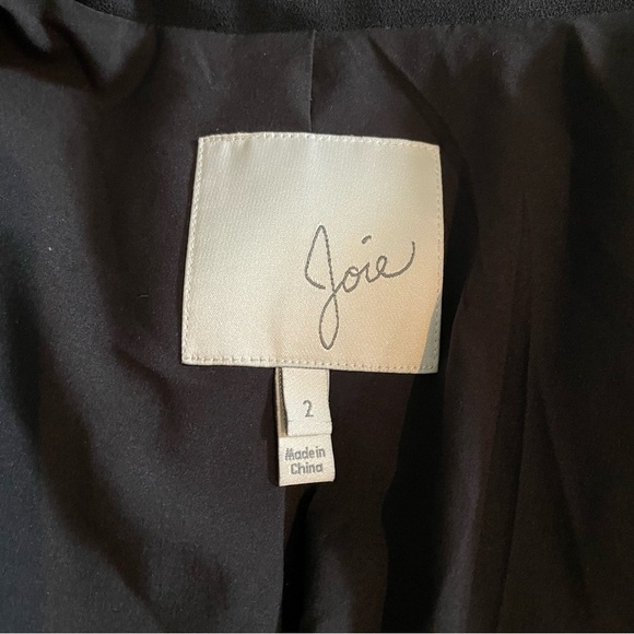 Joie Black Blazer Jacket Size 2 - Picture 3 of 4